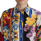 Dolce & Gabbana Elegant Floral Silk Blouse