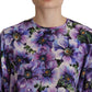 Dolce & Gabbana Elegant Floral Silk Long Sleeve Blouse