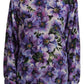 Dolce & Gabbana Elegant Floral Silk Long Sleeve Blouse