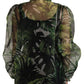 Dolce & Gabbana Elegant Green Banana Leaf Silk Blouse Top