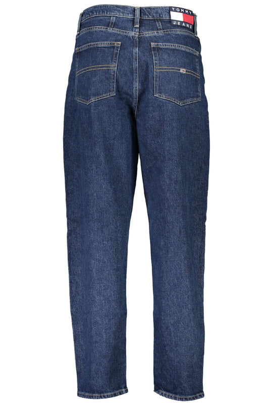 Tommy Hilfiger Blue Cotton Women Mom Jean