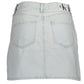 Calvin Klein Light Blue Cotton Women Skirt