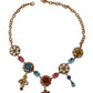 Dolce & Gabbana Elegant Floral Statement Necklace