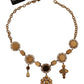 Dolce & Gabbana Elegant Floral Statement Necklace