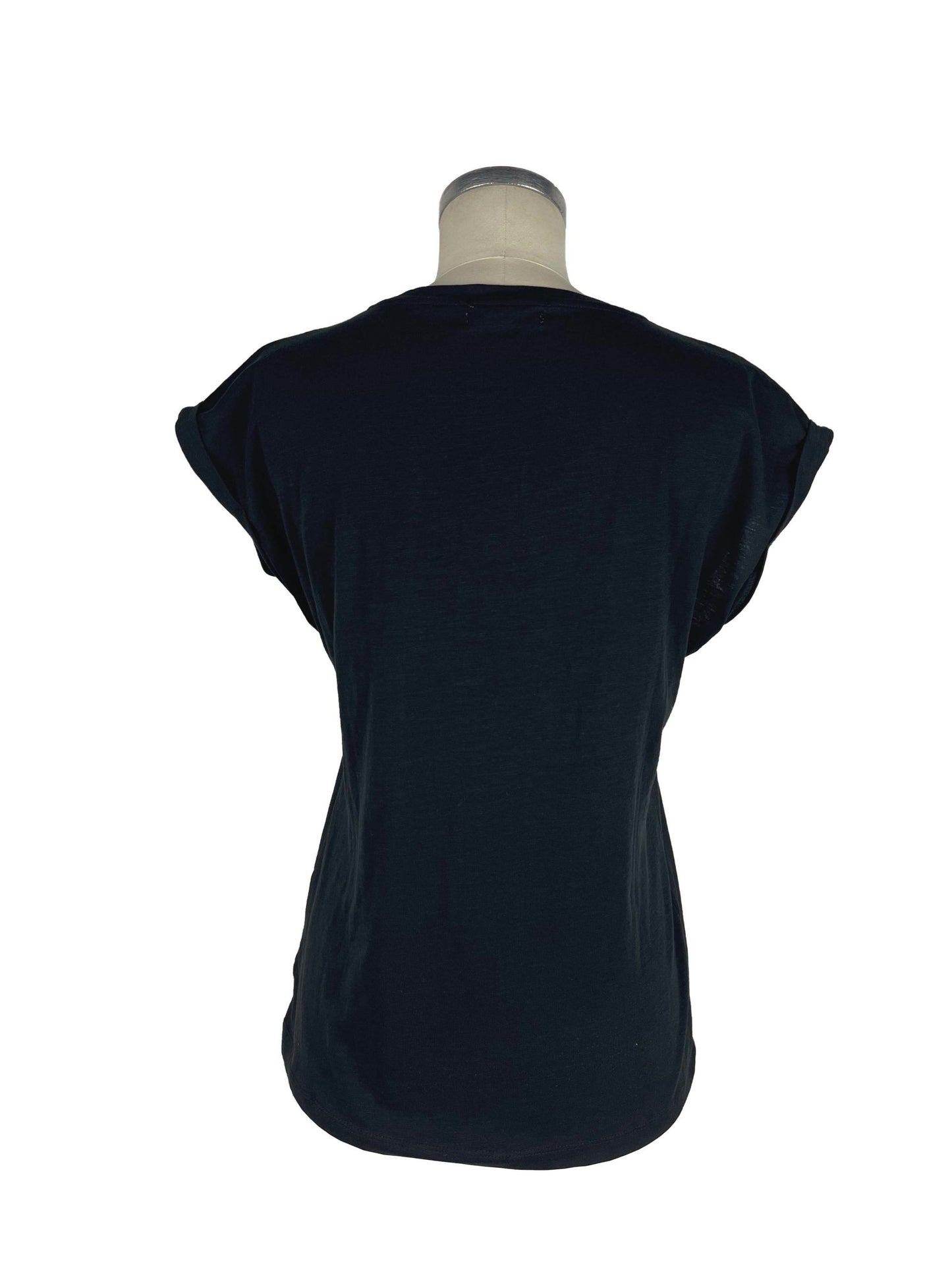 Yes Zee Black Cotton Women's Top