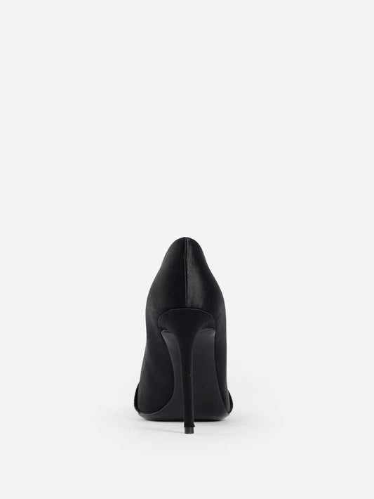 Off-White Black Leather Women Pump