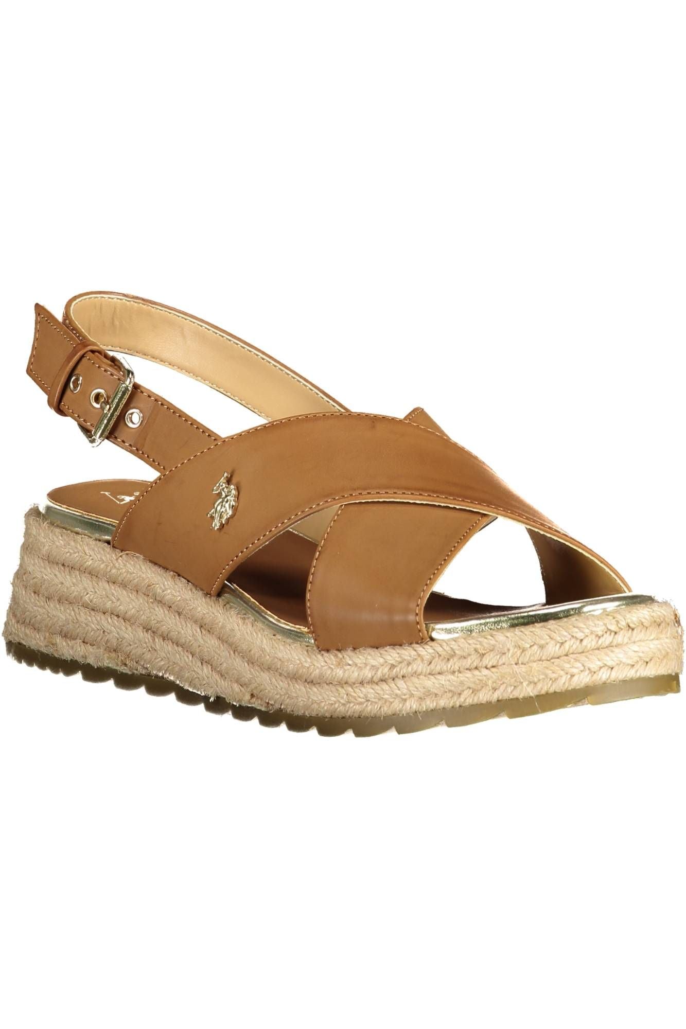 U.S. POLO ASSN. Brown Eco Leather Women Sandal