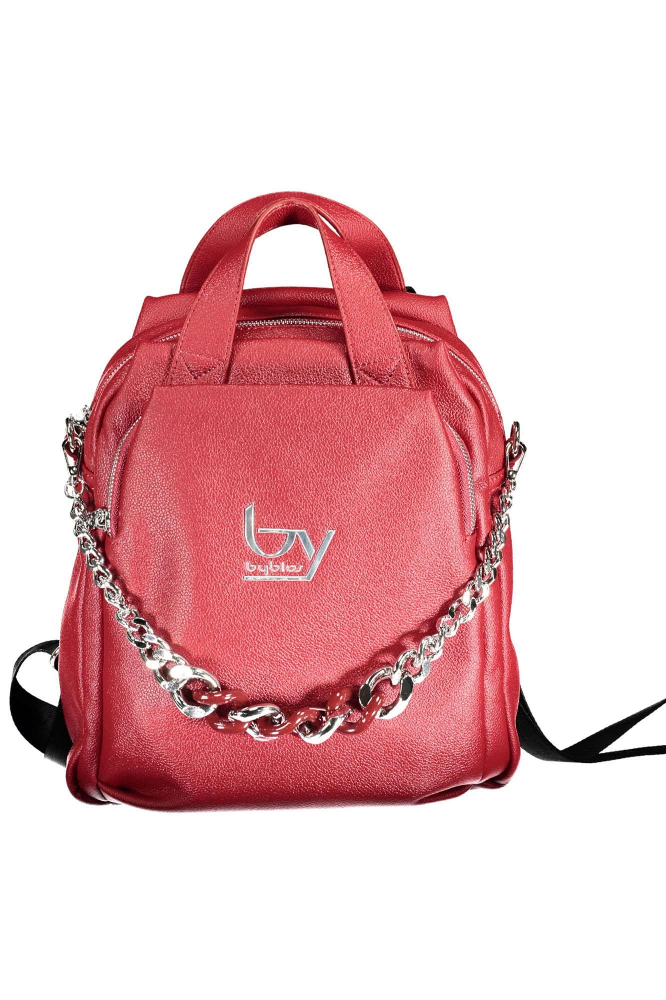 BYBLOS Red Polyurethane Women Backpack