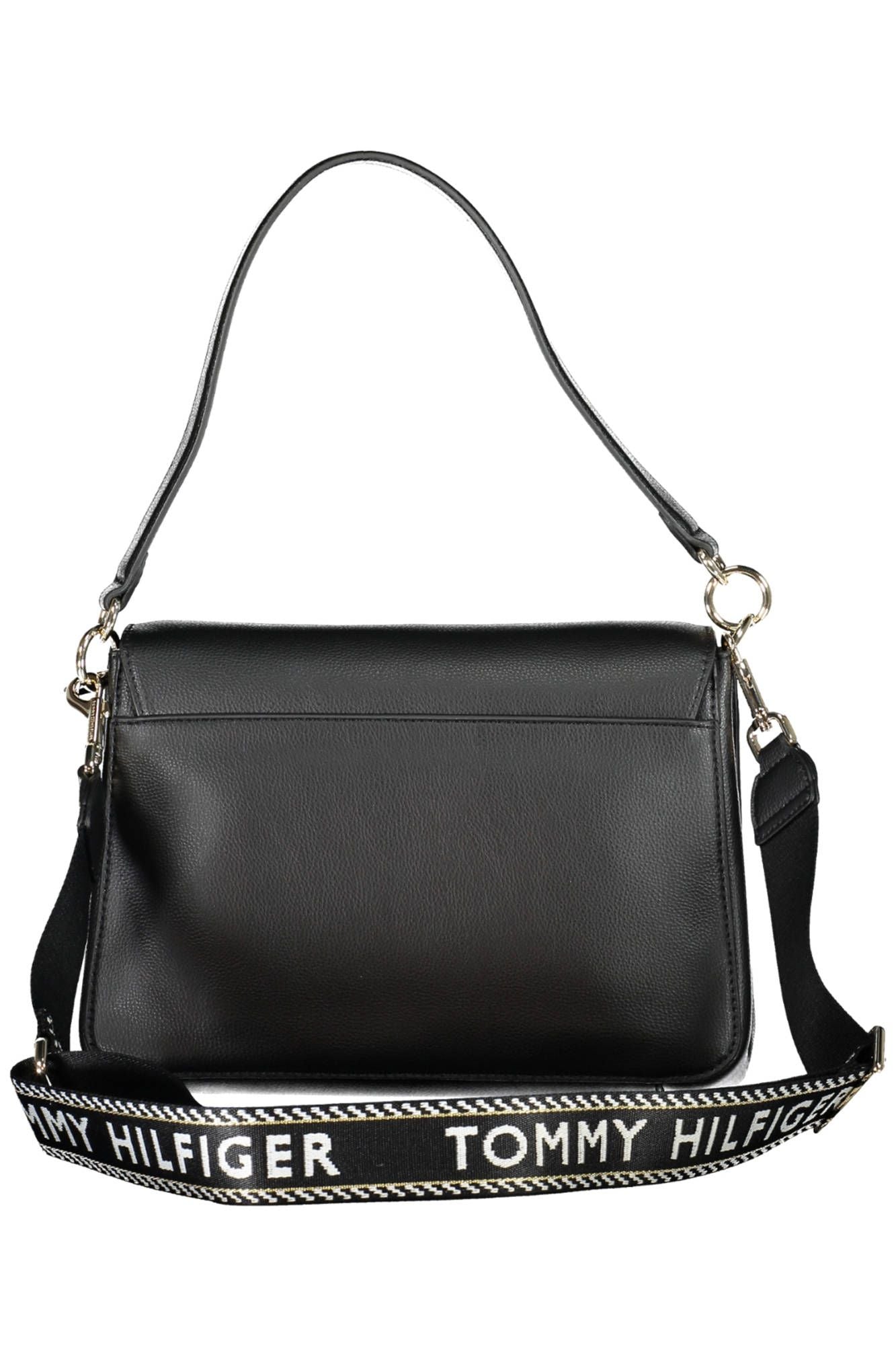 Tommy Hilfiger Black Polyester Women Handbag