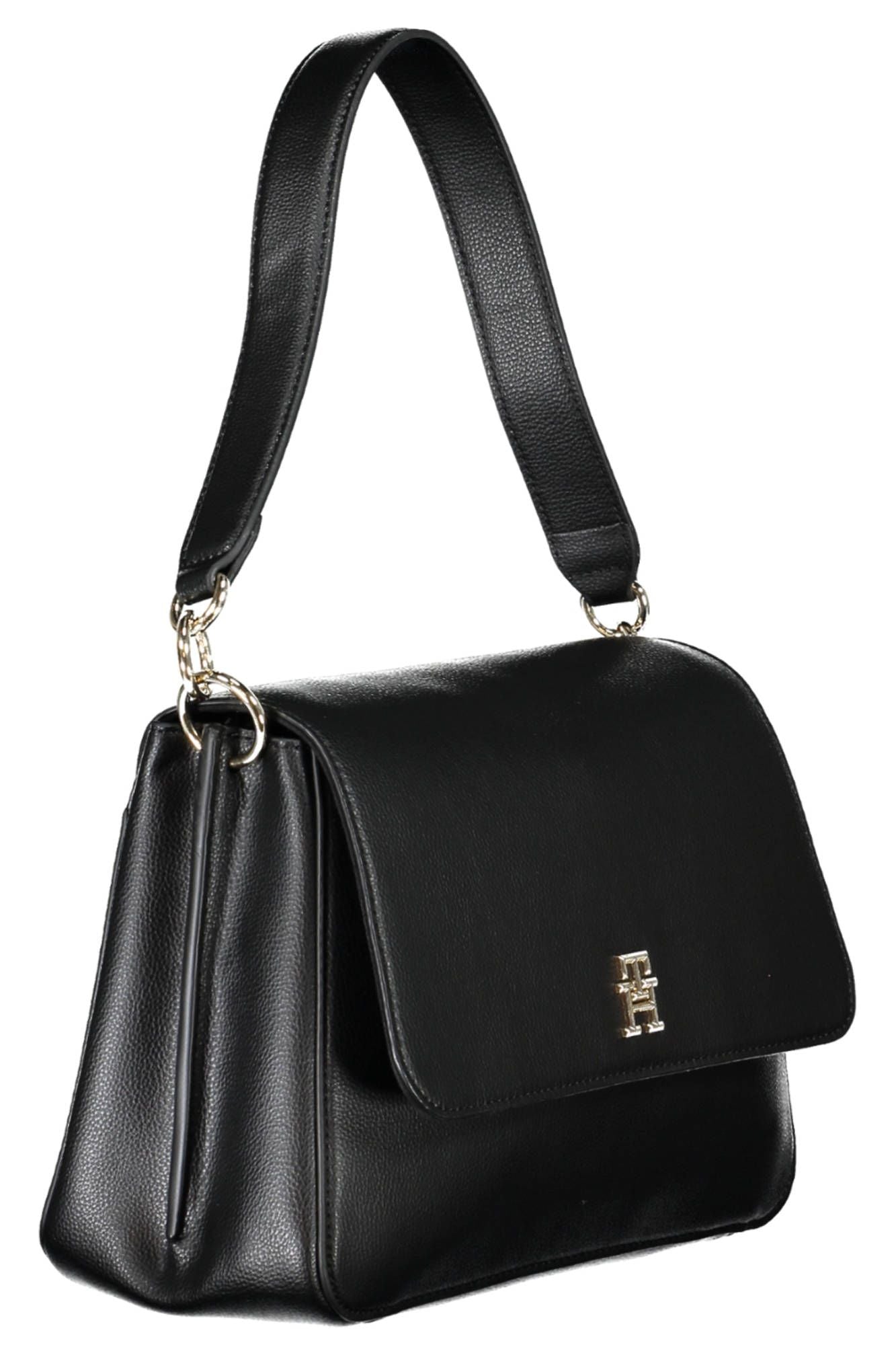 Tommy Hilfiger Black Polyester Women Handbag