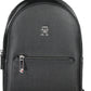 Tommy Hilfiger Black Polyurethane Women Backpack