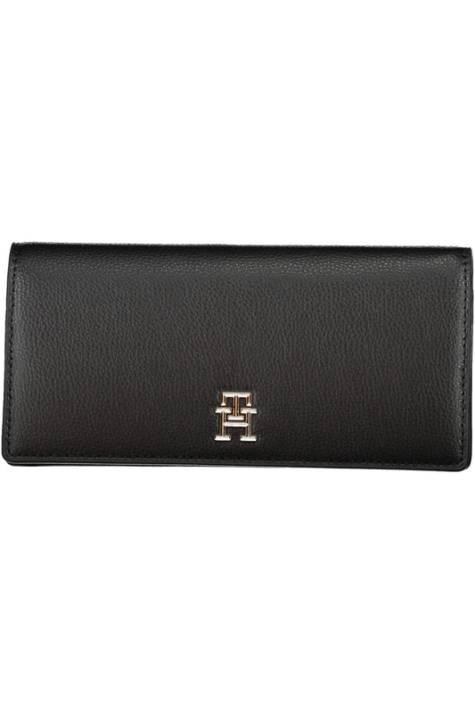 Tommy Hilfiger Black Polyurethane Women Wallet