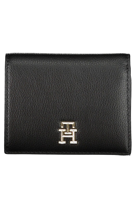 Tommy Hilfiger Black Polyurethane Women Wallet