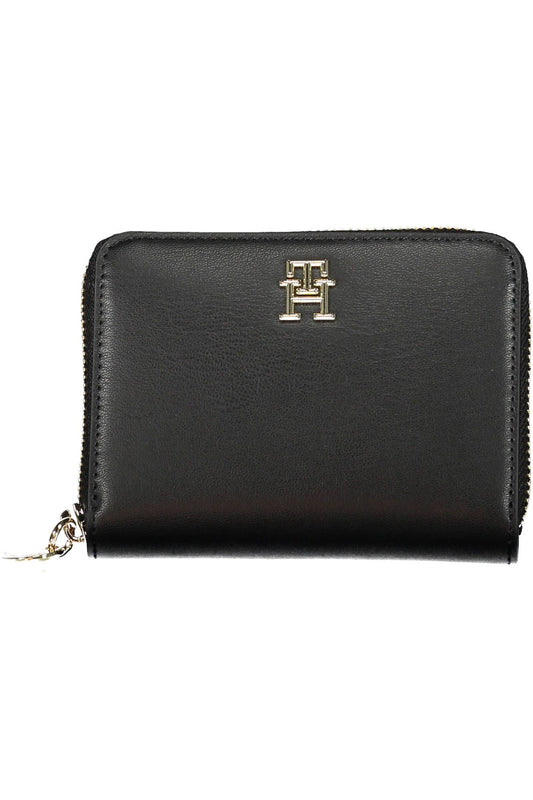 Tommy Hilfiger Black Polyurethane Women Wallet