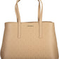 Calvin Klein Beige Polyester Women Handbag