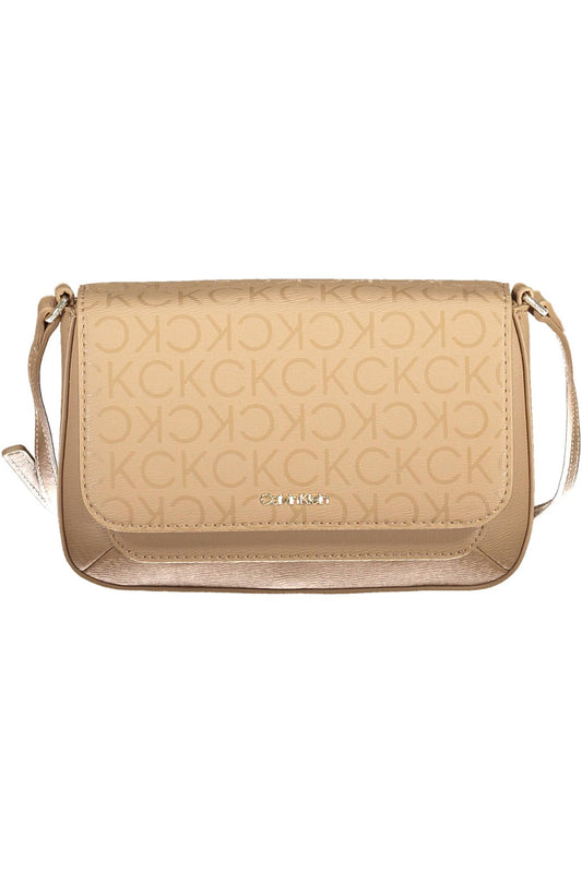 Calvin Klein Beige Polyester Women Handbag