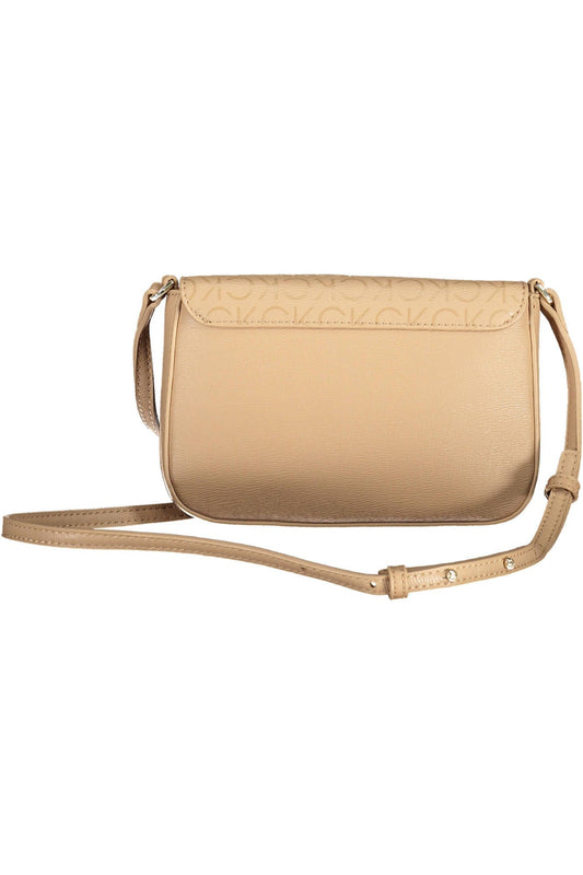 Calvin Klein Beige Polyester Women Handbag