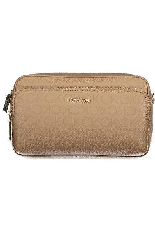 Calvin Klein Beige Polyester Women Handbag