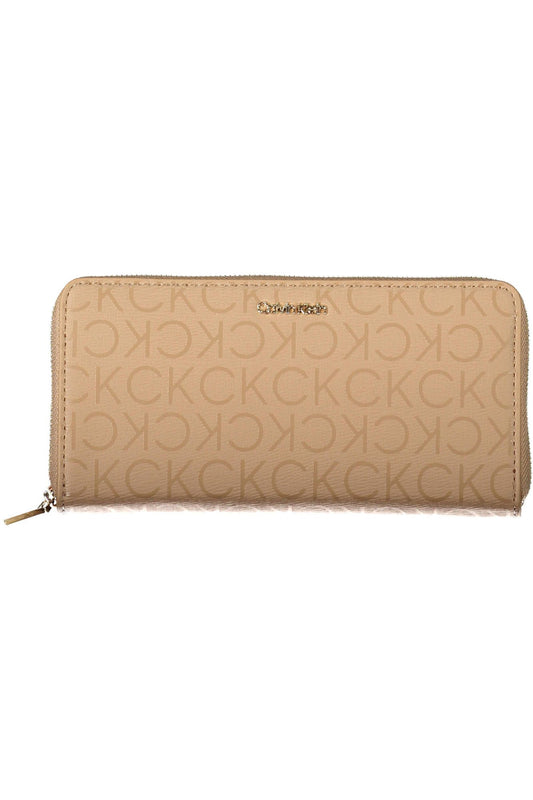 Calvin Klein Beige Polyester Women Wallet