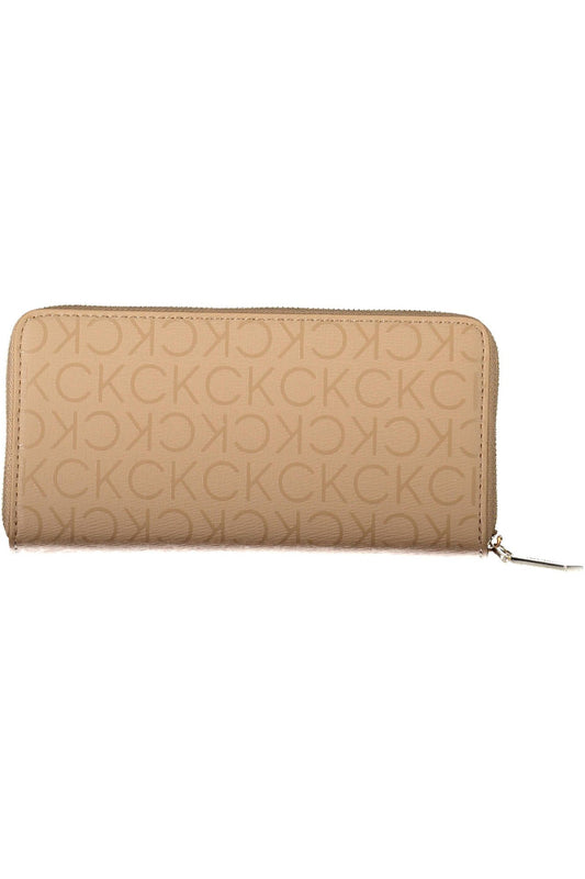 Calvin Klein Beige Polyester Women Wallet