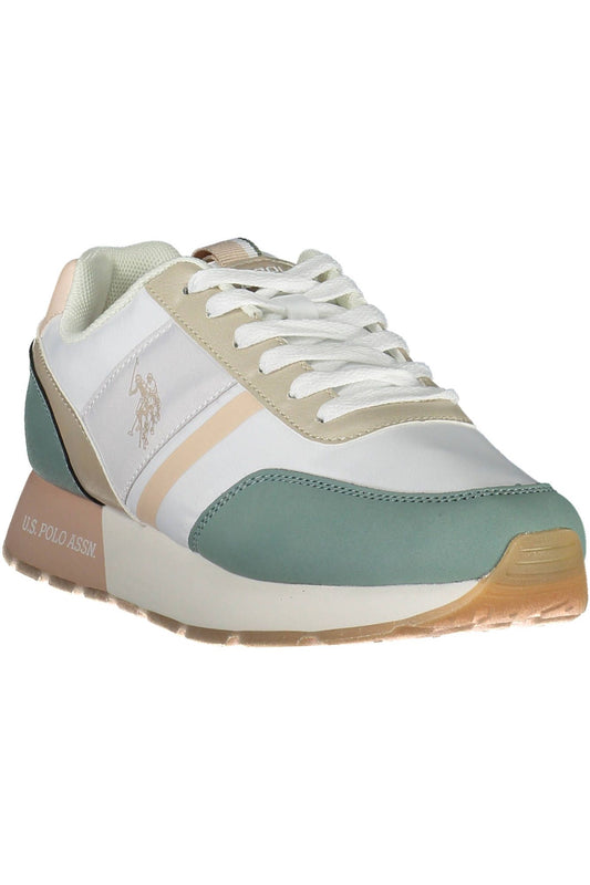 U.S. POLO ASSN. White Nylon Women Sneaker