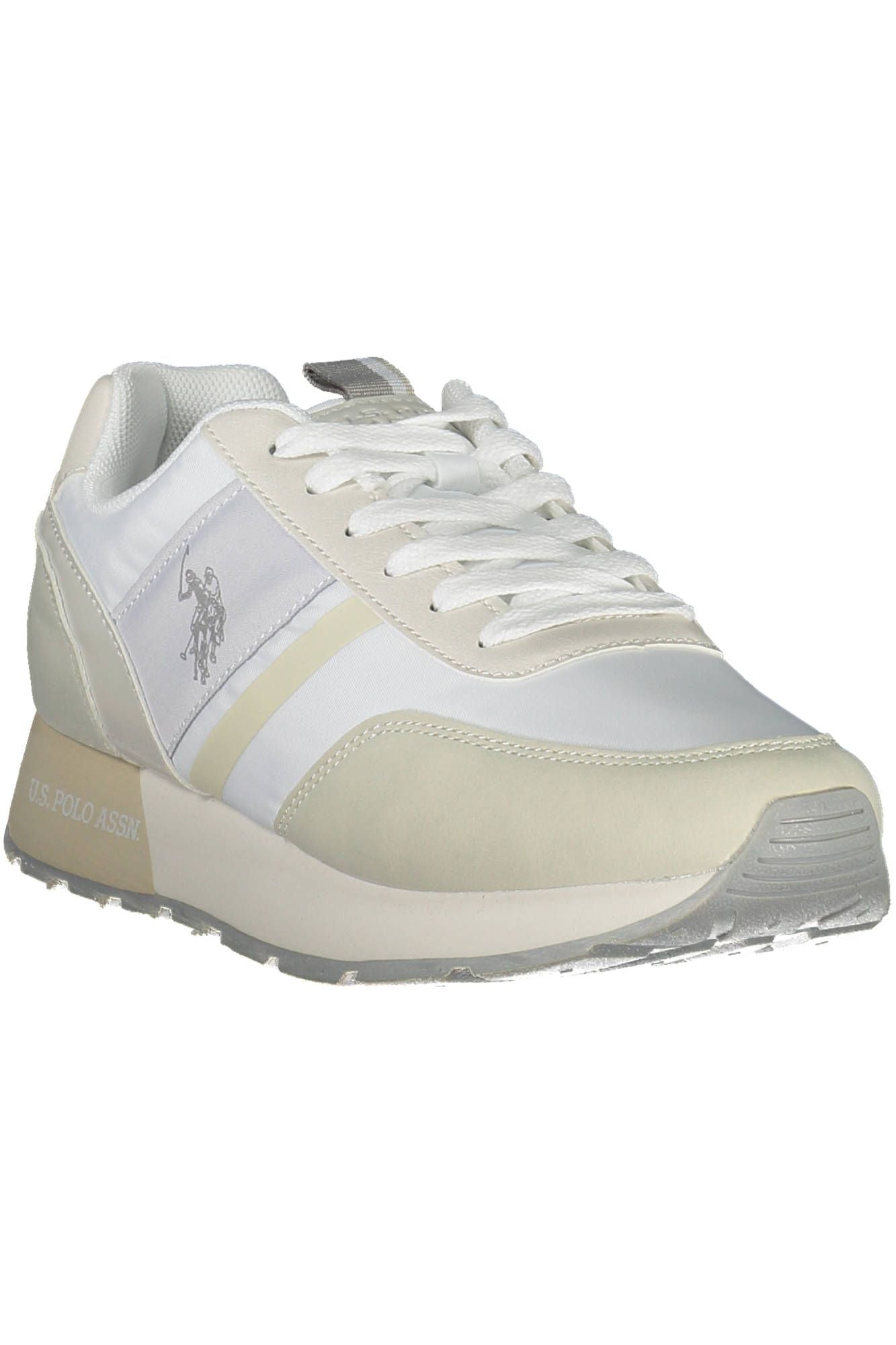 U.S. POLO ASSN. White Polyethylene Women Sneaker