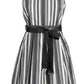 Yes Zee Chic Gray Sleeveless Dress with Belt