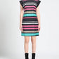 Yes Zee Multicolor Striped Sleeveless Summer Dress