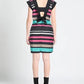 Yes Zee Multicolor Striped Sleeveless Summer Dress