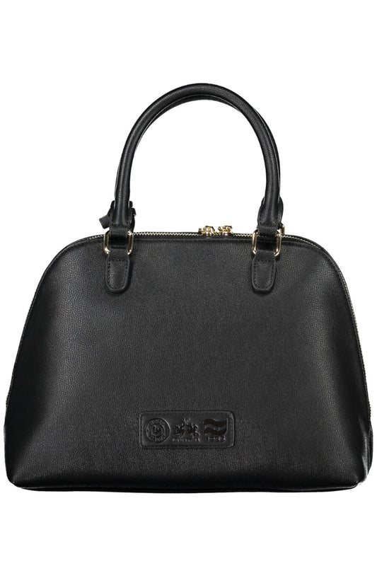 La Martina Black Polyurethane Women Handbag