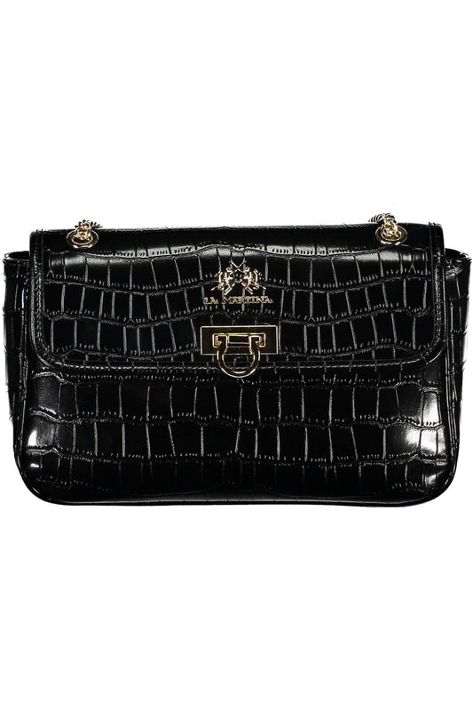 La Martina Black Polyethylene Women Handbag