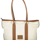 La Martina Beige Cotton Women Handbag