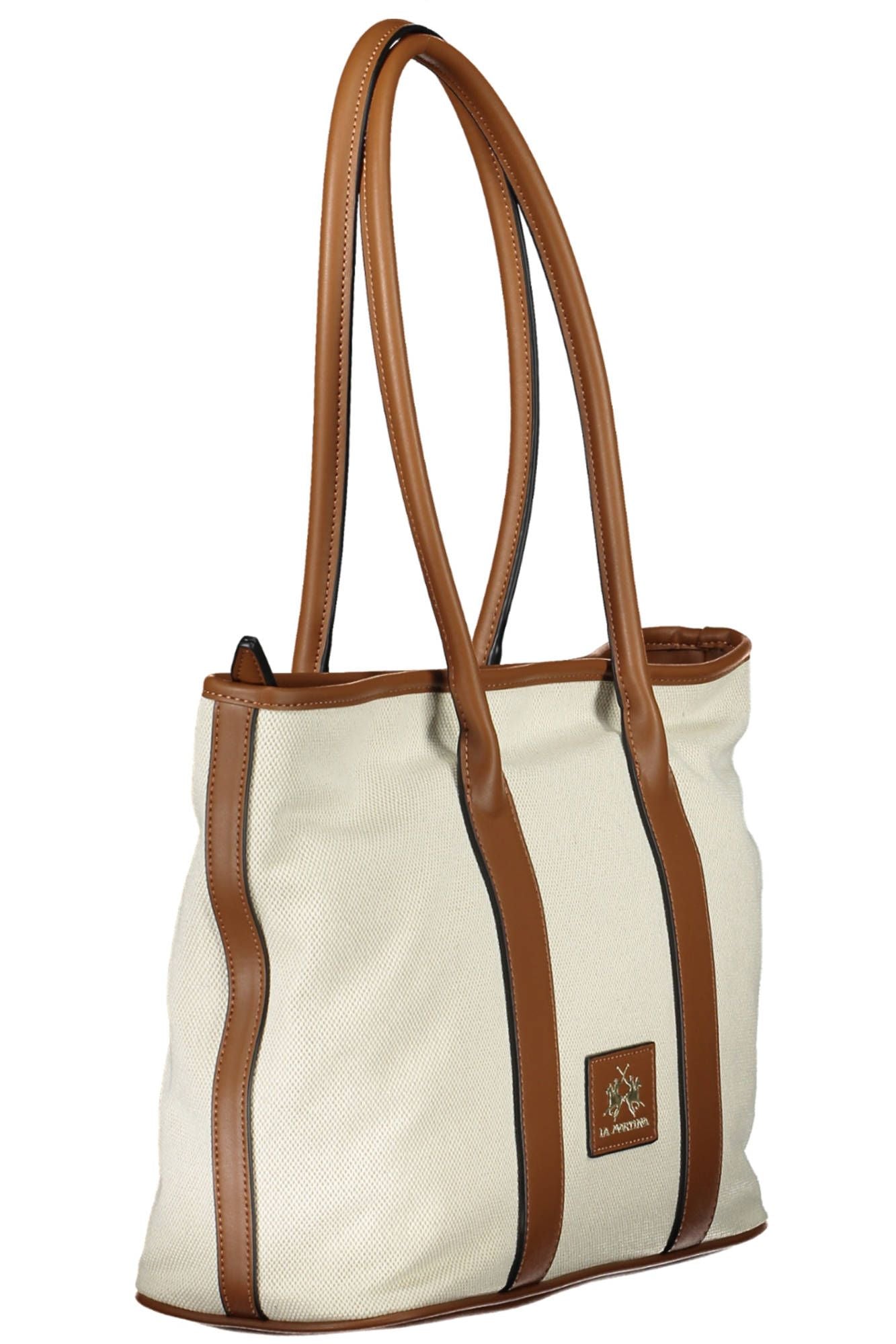 La Martina Beige Cotton Women Handbag