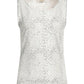 Yes Zee Chic Animalier Sleeveless Light Gray Top