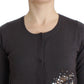 John Galliano Elegant Purple Sequined Wool Cardigan