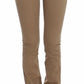 Costume National Chic Beige Straight Leg Fashion Jeans