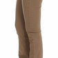 Costume National Chic Beige Straight Leg Fashion Jeans