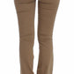 Costume National Chic Beige Straight Leg Fashion Jeans