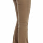 Costume National Chic Beige Straight Leg Fashion Jeans