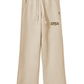 Comme Des Fuckdown Elegant Beige Palazzo Pants with Logo Accent