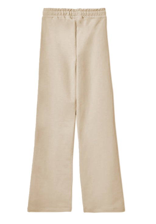 Comme Des Fuckdown Elegant Beige Palazzo Pants with Logo Accent