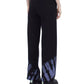 Comme Des Fuckdown Abstract Print Palazzo Pants with Bold Logo