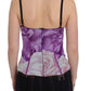 Cavalli Chic Purple Corset Bustier Top