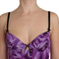 Cavalli Chic Purple Corset Bustier Top