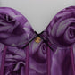 Cavalli Chic Purple Corset Bustier Top