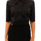 Dolce & Gabbana Elegant Black Stretch Bolero Shrug Jacket