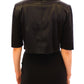 Dolce & Gabbana Elegant Black Stretch Bolero Shrug Jacket