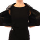 Dolce & Gabbana Elegant Black Stretch Bolero Shrug Jacket