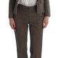 BENCIVENGA Beige Wool-Cotton Suit Set Chic Elegance