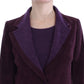 BENCIVENGA Elegant Purple Wool Blend Three Piece Suit Set